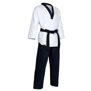 Uniforme de Judo Personalizado de Alta Calidad, Ropa de Artes Marciales, Uniformes de Taekwondo Ligeros con Nervaduras, Color Personalizado, Unisex, Secado Rápido, Transpirable - Product Image 1