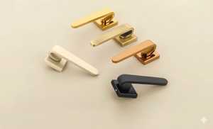 Modern Door Mortis <b>Handles</b> <b>Lock</b> Door <b>Handles</b> Square Rose Door <b>Handles</b> Interior Door Hardware Premium Minimalist Design Fits mode - Product Image 2