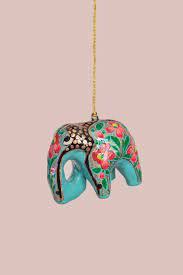 Adorno Colgante de Elefante Hecho a Mano con Cuentas Coloridas y Detalles de Cristal, Decoración de Lujo, Tamaño Mediano - Product Image 2