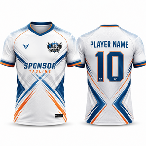 Wholesale Trendy <b>Soccer</b> Jersey Double Knit Polyester Fabric Sublimation Printing Moisture Wicking Breathable Jerseys - Product Image 1