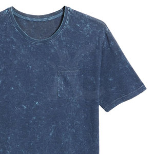 Camiseta de Moda Urbana con Lavado Ácido para Hombre, Tela de Algodón Lavado de Tacto Suave, Corte Relajado, Cómoda y Casual - Product Image 5