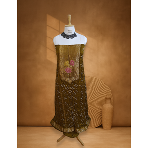 ชุดปิชไว บานาราซี วีฟ แบนดานีสุดหรู งานฝีมือสำหรับงานแต่งงานและงานเลี้ยง - Product Image 1