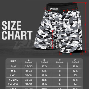 Shorts MMA Premium, tissu léger et à séchage rapide, idéal pour les arts martiaux mixtes, le fitness et le kickboxing. - Product Image 4
