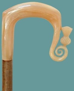 Manche de bâton sculpté en corne de buffle naturelle, taille personnalisée, design moderne, écologique, couleur naturelle, qualité supérieure, objet d'art de collection - Product Image 6