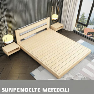 Ensemble de chambre à coucher moderne en bois, personnalisable, pour lits jumeaux/doubles, avec accessoires de lit et tables de chevet pliables, pour la maison, l'hôtel et l'entrepôt, vente en gros - Product Image 2