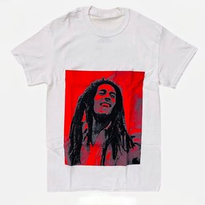 เสื้อยืดผู้ชายสีขาวพิมพ์ลายโลโก้ DTF แบบกำหนดเอง ขายดี คุณภาพสูง ผ้าฝ้ายผสมโพลีเอสเตอร์ แห้งเร็ว สไตล์ลำลองแนวสตรีท - Product Image 1