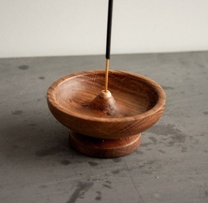 ARTWARE INTERNATIONAL Modern Black Solid Mango Wood Incense <b>Tray</b> Incense Stick Holder Ash Catcher Handmade Aromatherapy Burner - Product Image 3