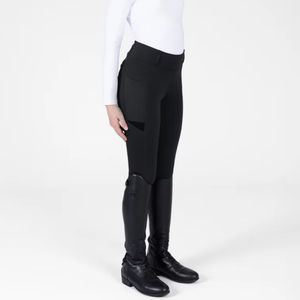 Pantalons d'équitation pour enfants, tissu extensible doux, respirant, coupe ajustée, résistants, pour la compétition et l'entraînement. - Product Image 1