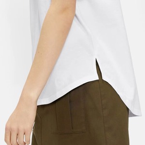 Camisetas Casuales de Algodón para Mujer Talla Grande con Detalle de Botones, Ropa Deportiva Personalizada, Camisetas al por Mayor de Alta Calidad - Product Image 3