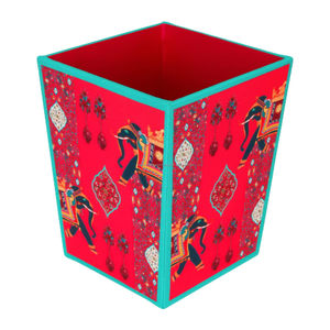 Poubelle rectangulaire en bois, design moderne, écologique, élégante, fabriquée à la main, avec porte-serviettes intégré, pour hôpital - Product Image 5