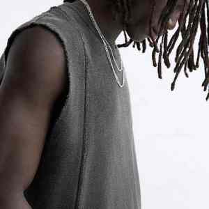 Débardeur Homme Style Urbain Hip Hop Effet Délavé Sans Manches Coton Doux Polyester Impression Graphique Personnalisée Tenue de Sport Coupe ODM - Product Image 4