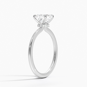 Bague SOJ 05 en argent 925, taille Asscher, avec halo de diamants et plaqué rhodium, pour mariage, 2 carats, couleur D, VVS1, Moissanite certifiée GRA - Product Image 2