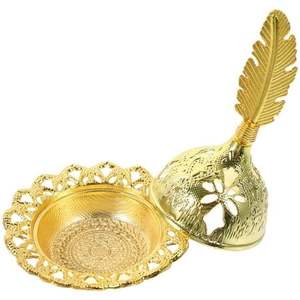 Incensario de Latón de Primera Calidad para Uso en Templos, Acabado Elegante, Accesorio Tradicional de Culto Indio, Suministro al por Mayor, Decoración para Restaurantes, Hoteles y Hogares - Product Image 1
