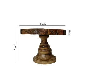 Custom Handmade <b>Wooden</b> Round <b>Cake</b> Stand Luxury <b>Birthday</b> Dessert Display Serving Stand Dishwasher Safe for Events - Product Image 3