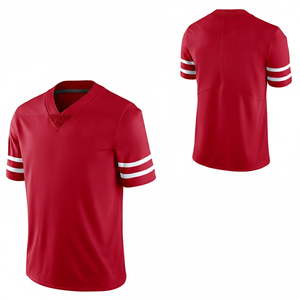 Women Cropped White <b>Mesh</b> American Football Jersey Breathable Polyester Oversized Fit Sports Top Custom Logo Cut and Sew Soccer - Product Image 1
