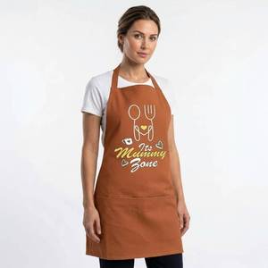 High Quality Custom Printed Cotton Kitchen Bib <b>Apron</b> Adjustable Neck Strap Modern Fashion <b>Cooking</b> Workwear - Product Image 2