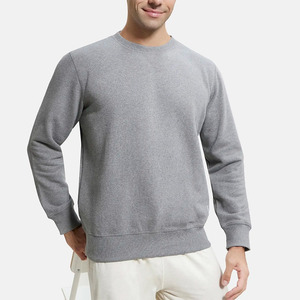 Sweat-shirt en molleton à col rond pour homme, en mélange de coton épais, tendances de la mode moderne, broderie de logo personnalisée, style décontracté - Product Image 3