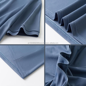 Polo de Manga Corta Personalizado con Logotipo, Color Hielo, Nailon Sin Costuras, Transpirable, para Hombre, Verano, Negocios - Product Image 3