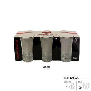 Vaso de Cristal Florence de 60 ml, Cristalería Pequeña de Primera Calidad para Licores y Cócteles - Product Image 1