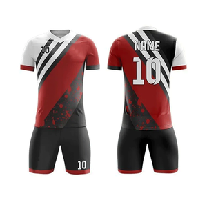 Uniformes Personalizados para Equipos de Fútbol Juvenil, Camisetas de Entrenamiento al por Mayor, 100% Poliéster, Impresión Digital, Cuello Redondo, Bloques de Color, Servicio OEM - Product Image 1