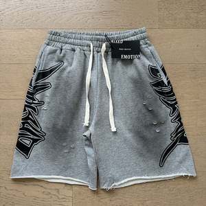 Shorts en coton pour hommes en gros, de marque de créateur, avec imprimé diamant tendance et tie-dye, collection Mixed Emotion - Product Image 5