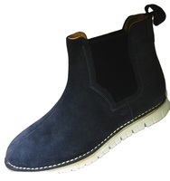 Chaussures habillées indiennes en cuir de vache imperméables, marron foncé, durables, à talon compensé léger, pour l'exportation