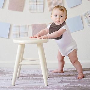 Bavoirs en mousseline pour bébé, 95% bambou, 5% élasthanne, doux et ajustés - Product Image 4
