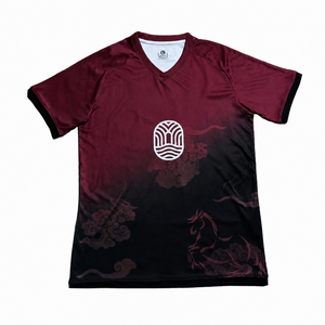 เสื้อฟุตบอลพิมพ์ลายดิจิตอล TESSUTO แบบกำหนดเอง แห้งเร็ว 220 กรัม โพลีเอสเตอร์/ไนลอน ระบายอากาศได้ดี คอวี แขนสั้น สำหรับทีมกีฬา - Product Image 1