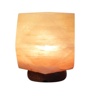 Lámpara de Sal del Himalaya 100% Pura, Ecológica, Decorativa, con Forma de Diamante, Tallada en Cristal Natural, de Sian Enterprises - Product Image 2