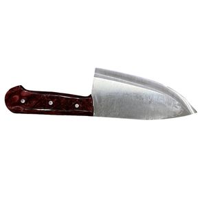 Couteaux à découper robustes de qualité supérieure avec lame de coupe large et incurvée et manche ergonomique en résine bleue pour la découpe de viande et le boucherage - Product Image 4