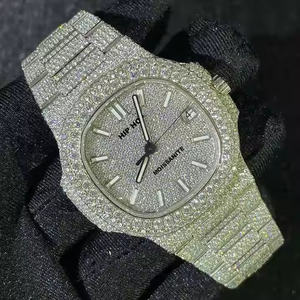 Royal Executive <b>Mens</b> Luxury Quartz Movement Watch with Brilliant Moissanite Diamonds Premium Fashion Watch for <b>Men</b> - Product Image 3
