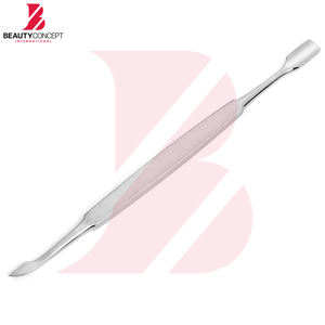 Pousse-cuticules double face en acier inoxydable, durable et antidérapant ; Nettoyeur d'ongles en forme de cuillère avec pousse-cuticules - Product Image 2