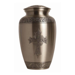 Urna Funeraria de Latón con Acabado Antiguo de Primera Calidad, Ecológica, para Cenizas de Adultos y Mascotas, Recuerdo Conmemorativo - Product Image 6