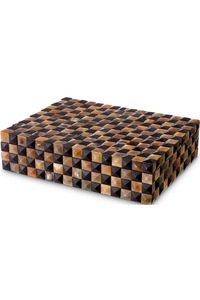 Caja de Joyería Rectangular Hecha a Mano con Cuerno de Búfalo, Estuche de Almacenamiento Vertical, Organizador Decorativo Brillante para Dormitorio o Sala de Estar - Product Image 3