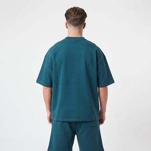 Vente en gros de tenues pour hommes personnalisées avec logo, ensemble chemise et short, mode, manches courtes - Product Image 3
