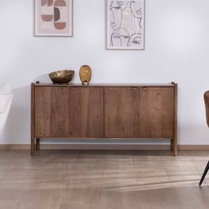 Vandana Crystal Origin solid acacia wood <b>sideboard</b> with 4 doors and a cle - Product Image 2