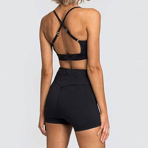 Conjunto Deportivo de Shorts y Top de Yoga para Mujer, Ligero, Transpirable, de Secado Rápido, Antibacterial y Cómodo para el Gimnasio - Product Image 3