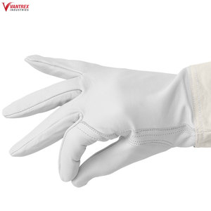 Beekeeper <b>Gloves</b> Protective Beekeeping <b>Gloves</b> Leather Goatskin Mesh Bee Keeping Vented Long Sleeves Beekeeping Equipment - Product Image 5