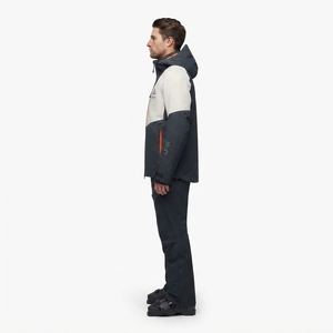 Chaqueta de Esquí AeroShield 3L Pro-Alpine Personalizada para Hombre, 20K Impermeable, Cordura, Lana Merino, Cuello Alto, Invierno, Snowboard - Product Image 3