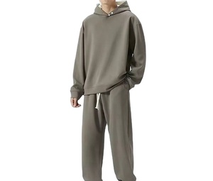 ชุดวอร์มผู้ชายมีฮู้ดคุณภาพสูง ผ้าโพลีเอสเตอร์ผสมคอตตอน สกรีนโลโก้ได้ แบบสองด้าน กันลม ขายดี - Product Image 2