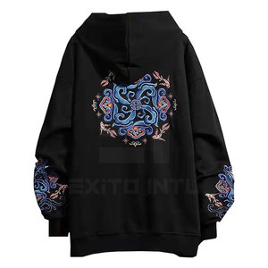 Sudadera con Capucha de Invierno, Elegante y a la Moda, Bordada, Sólida, 2026, Hecha a Medida, 100% Algodón, Felpa, Ecológica, Transpirable, de Secado Rápido - Product Image 3