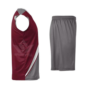 Maillot de basket sans manches gris bordeaux avec numéro 23 imprimé par sublimation, coupe athlétique unisexe pour adulte, évacuant l'humidité - Product Image 6