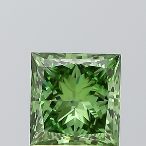 Diamante Cultivado en Laboratorio de Corte Princesa de 1.00 Ct, Verde Intenso VS2, Certificado IGI, Diamante Suelto CVD al por Mayor para la Fabricación de Joyas - Product Image 1
