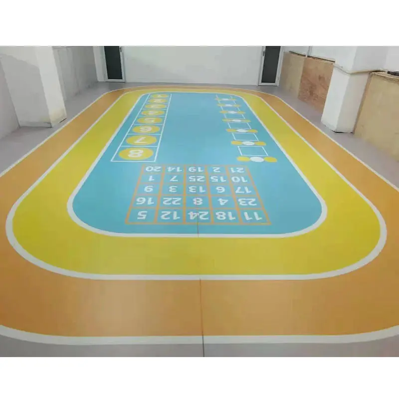 3D kỹ thuật số sân Non-Slip và đầy màu sắc tùy chỉnh in Sàn Vinyl