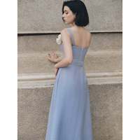 Gaun mekar Paris gaun Midi gaya elegan dan manis pakaian wanita kain berkualitas tinggi dari Enzo & Leo Vietnam