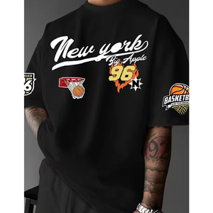 เสื้อยืดคอกลมผู้ชายทรงปกติ ผ้าฝ้าย 100% 280 กรัม เนื้อเจอร์ซีย์เรียบง่าย สวมใส่สบาย คุณภาพสูง รับสั่งทำตามแบบ จากโรงงานโดยตรง - Product Image 1