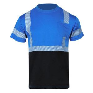 Camiseta de Seguridad de Alta Visibilidad con Bolsillo Frontal, Clase 2, Malla Reflectante, Ropa de Trabajo para Hombre - Product Image 2