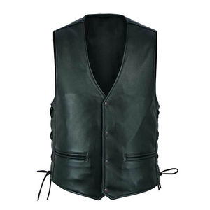Gilet en cuir pour homme de qualité supérieure pour l'hiver, style streetwear vintage et moderne fait main pour les motards et les activités de plein air - Product Image 1