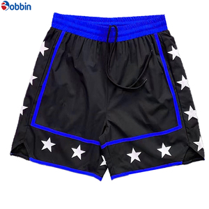 Shorts pour hommes personnalisés, best-sellers, pas chers, patchwork, impression sérigraphique, polyester, pour la course à pied, le basketball, l'entraînement, respirants, pour la salle de sport - Product Image 2