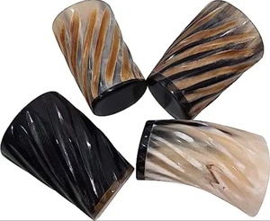 buffalo horn glass Viking cup hand made glass <b>drinkware</b> <b>accessories</b> - Product Image 2